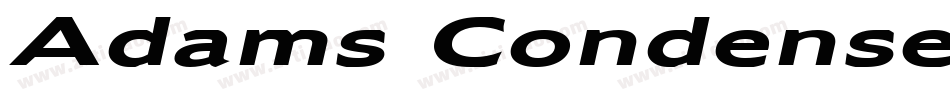 Adams Condensed Bold Italic字体转换
